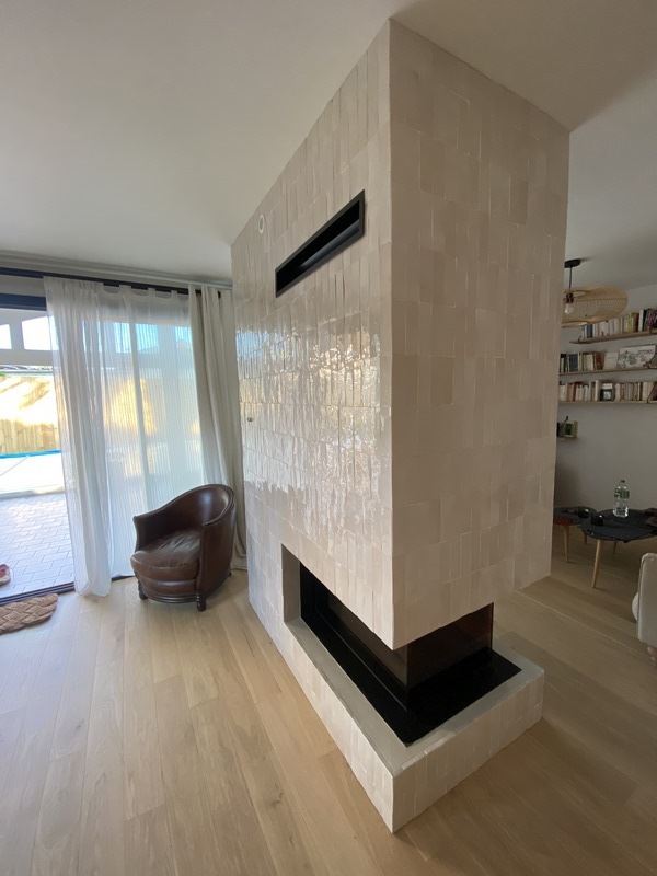 Meuble carrelage beton cire