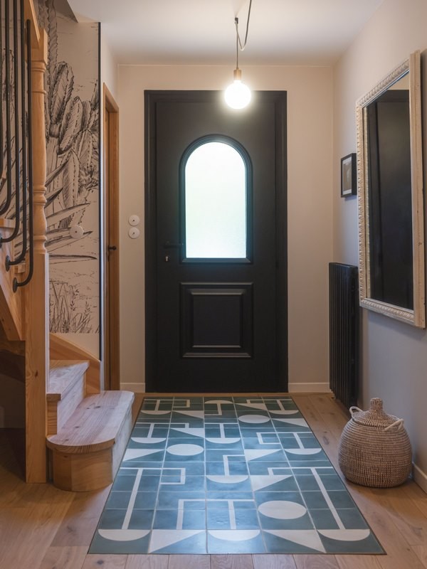 Tapis entree carreaux ciment